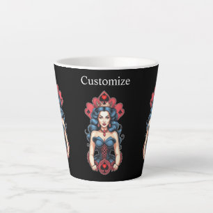 Tasse Latte Queen of Spades Thunder_Cove