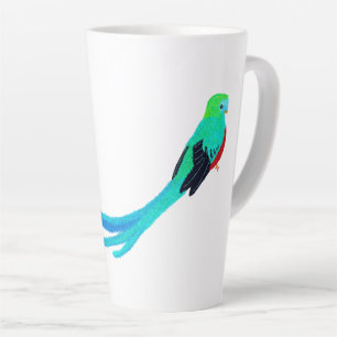Tasse Latte Quetzal joyeux moderne