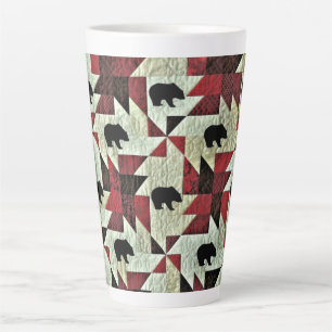 Tasse Latte Quilt d'ours noir