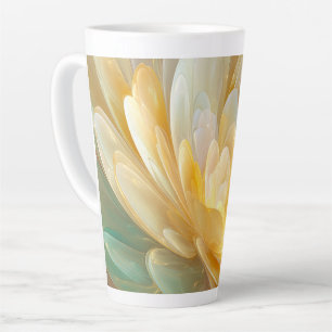 Tasse Latte Radiance Sérène des Couches de Pétales Dorées et A