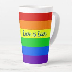 Tasse Latte Rainbow Love is Love