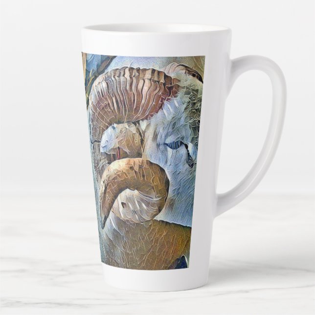 TASSE LATTE RAM SHEEP FARM ANIMAL (Droite)