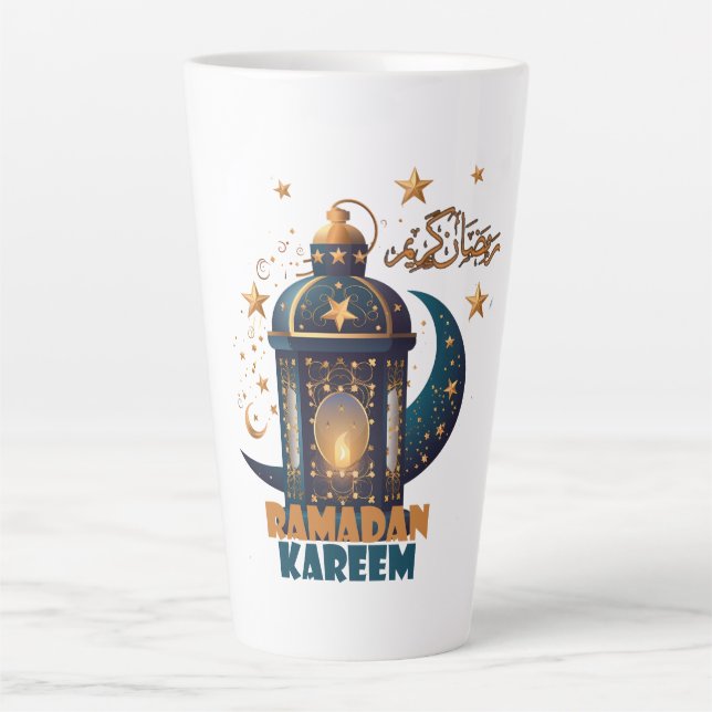 Tasse Latte Ramadan Kareem Moubarak ramadan 2024 (Devant)