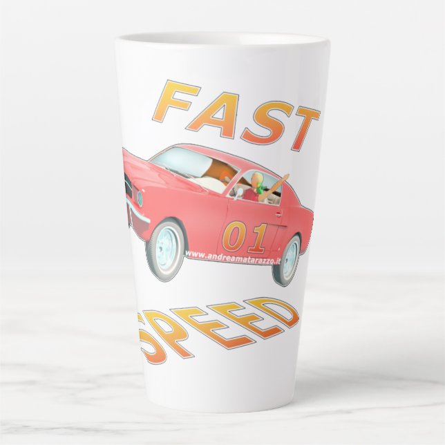 Tasse Latte Rapide et rapide furieux 01 (Devant)