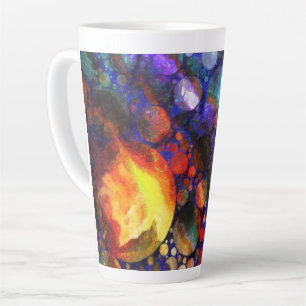 Tasse Latte Rassemblement Des Planètes