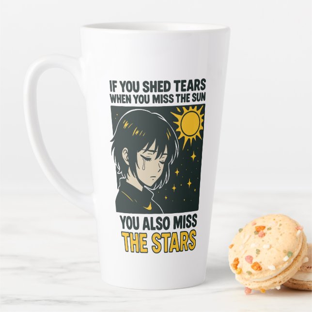 Tasse Latte Rater les étoiles (En situation)