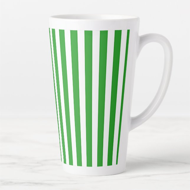 Tasse Latte Rayure verte   (Droite)