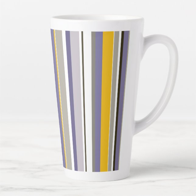 Tasse Latte Rayures de la nouvelle saison moderne (Droite)