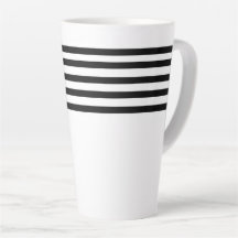Rayures noires et blanches minimalistes simples mo