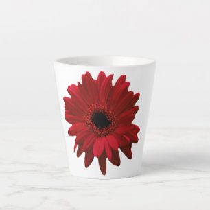 Tasse Latte Red Gerbera Daisy Fête des Mères