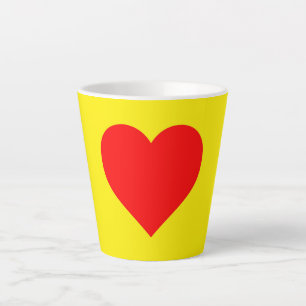 Tasse Latte Red Heart Heat Pop Art
