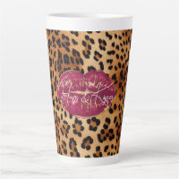 Red Lips Kiss Leopard