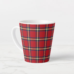 Tasse Latte Red Plaid, Royal Stewart Tartan