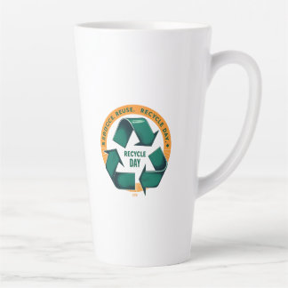 Tasse Latte Reduce Reuse Recycle Eco Tee