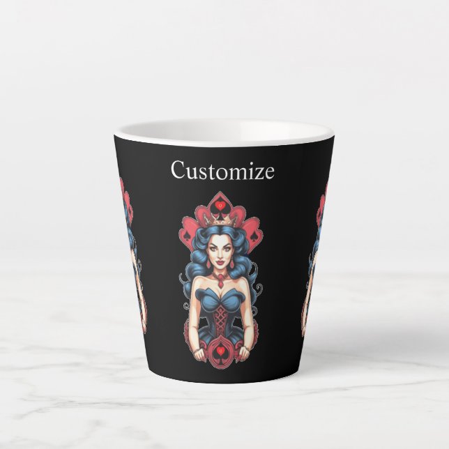 Tasse Latte Reine de Pique Thunder_Cove (Devant)
