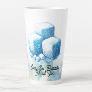 Tasse Latte Reminiscing Fluffy Marshmallow