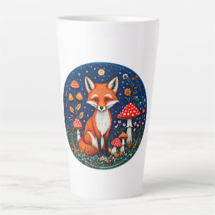 Tasse Latte Ren de dessin animé mignon