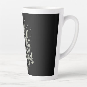 Tasse Latte Répétition du sable Surf Sun