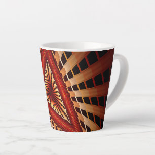 Tasse Latte Réseau Fantastique Moderne Fractal 3D Design Graph