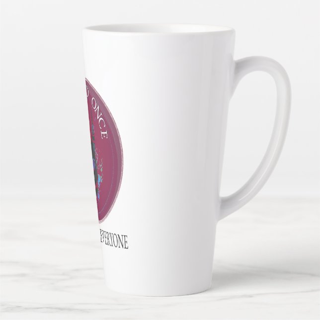 Tasse Latte Respiré une fois : Crâne de démon hypnotique (Droite)