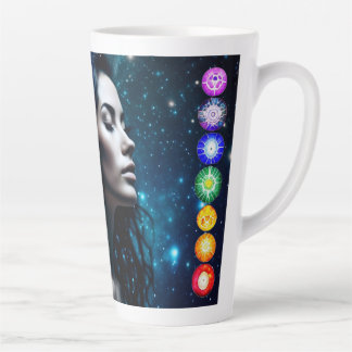 Tasse Latte Respirer et libérer | Belle Femme Ethérée