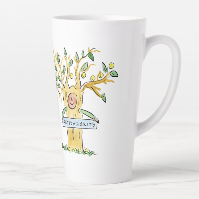 Tasse Latte Responsabilité sociale des entreprises (Droite)