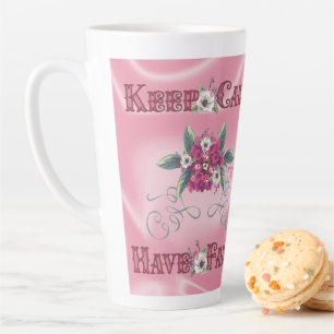Tasse Latte Restez calme Ayez foi