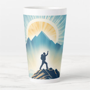 Tasse Latte Restez inspiré - Motivation et mise à niveau