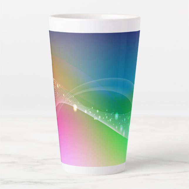 Tasse Latte Résumé de dégradé (Devant)