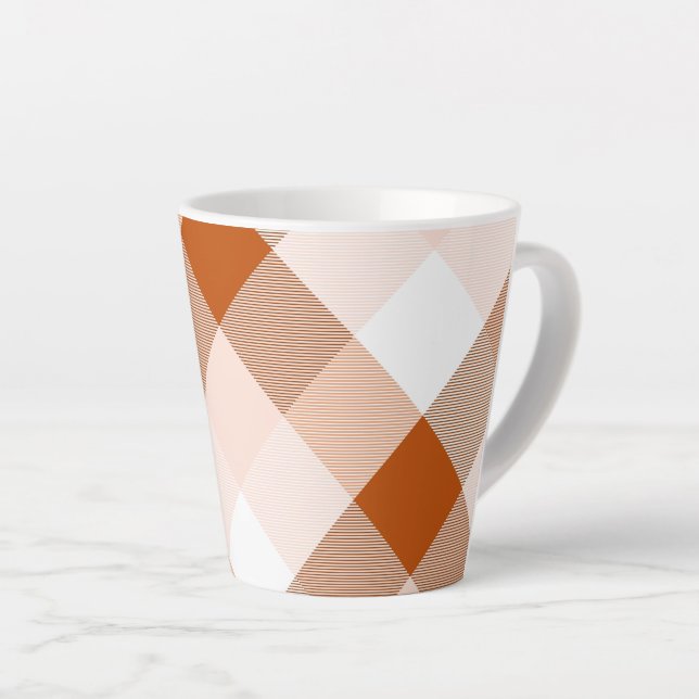 Tasse Latte Résumé du Carré géométrique 16 (Angle droit)