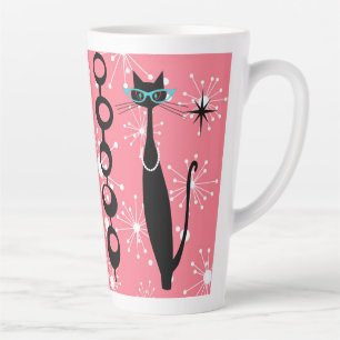 Tasse Latte Retro Atomique Moyen Siècle moderne Cool Star de c