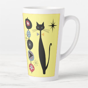 Tasse Latte Retro l'ère atomique milieu du siècle moderne Cool