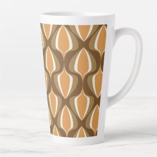 Tasse Latte Retro Ogee Brown