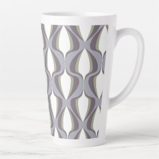 Tasse Latte Retro Ogee Grey