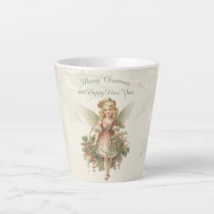 Tasse Latte Retro Vintage fille Angel Noël Holly