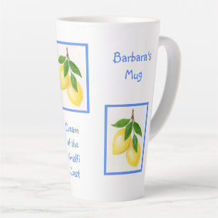 Tasse Latte Rêve de la côte amalfitaine CUSTOM