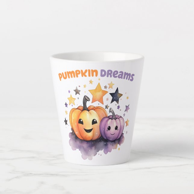 Tasse Latte Rêves citrouilles (Devant)