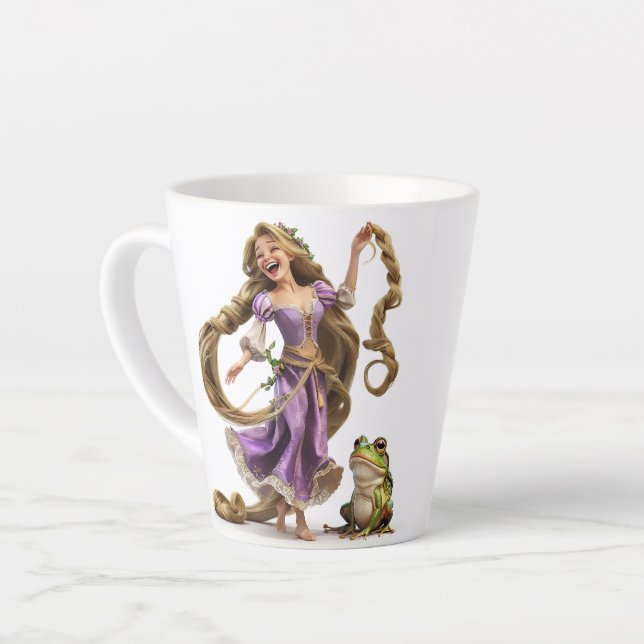 Tasse Latte Rire Rapunzel (Angle gauche)