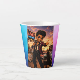 Tasse Latte Rockachibi Bobby aurore– Idée Cadeau Vintage 