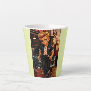 Tasse Latte Rockachibi Dean – Idée Cadeau Vintage