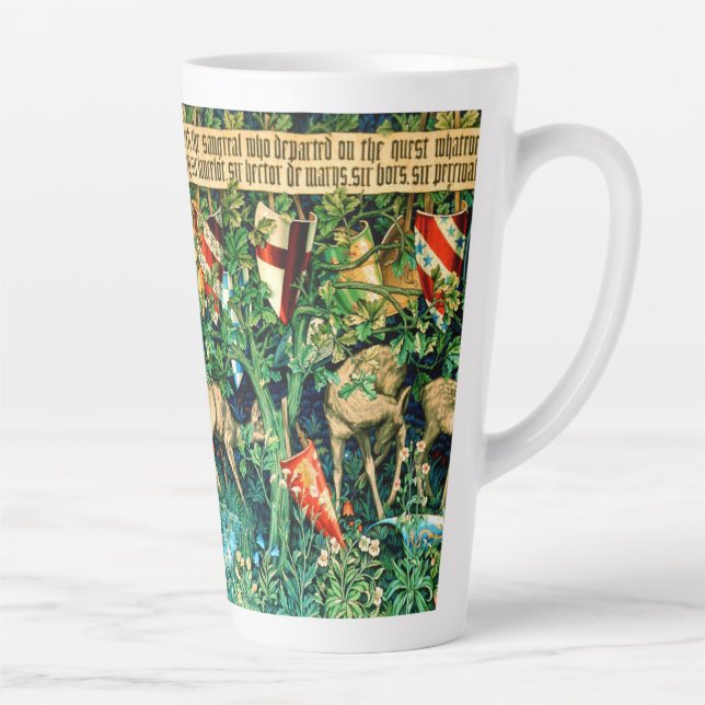 Tasse Latte Roi médiéval Arthur William Morris (Droite)