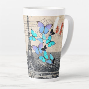 Tasse Latte romantique france voyage paris tour eiffel