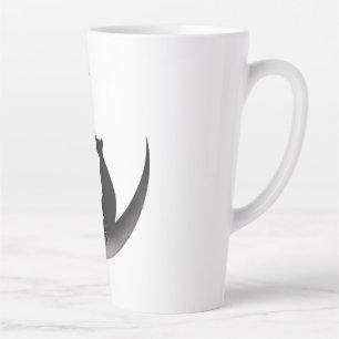 Tasse Latte Romantisme Mystique sous un Croissant de Lune 🌙🐾