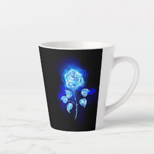 Tasse Latte Rose bleu brûlant