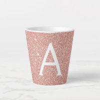 Rose Gold Sparkle Parties scintillant Monogramme N