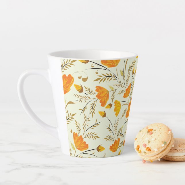 Tasse Latte Rose jaune (En situation)