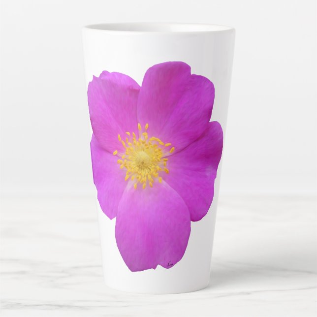 Tasse Latte Rose sauvage 2 (Devant)