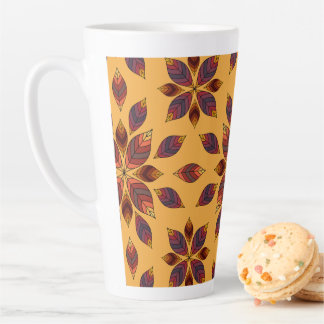 Tasse Latte Rosette de automne