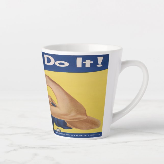 Tasse Latte Rosie the Riveter (Droite)