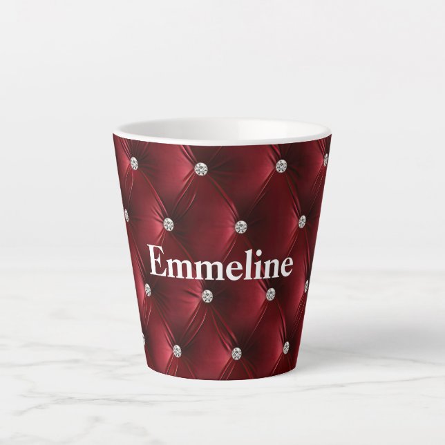 Tasse Latte Rouge chaud Faux Velvet (Devant)